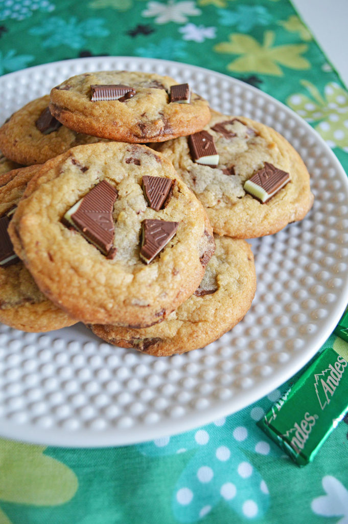 Mint Chocolate Chip Cookies