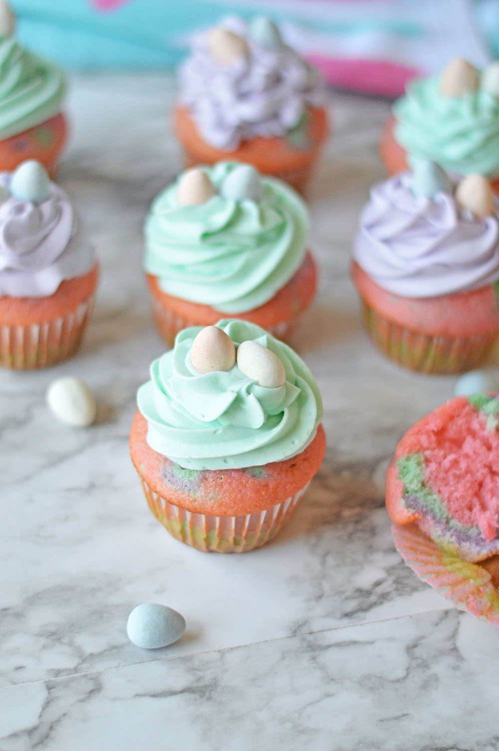 Pastel Easter Cupcakes