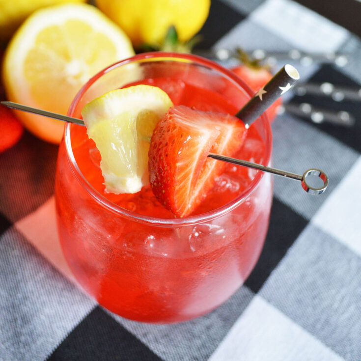 Strawberry Lemonade Vodka Punch