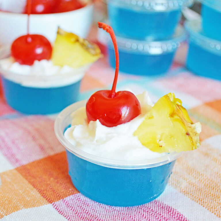 Blue Hawaiian Jello Shots