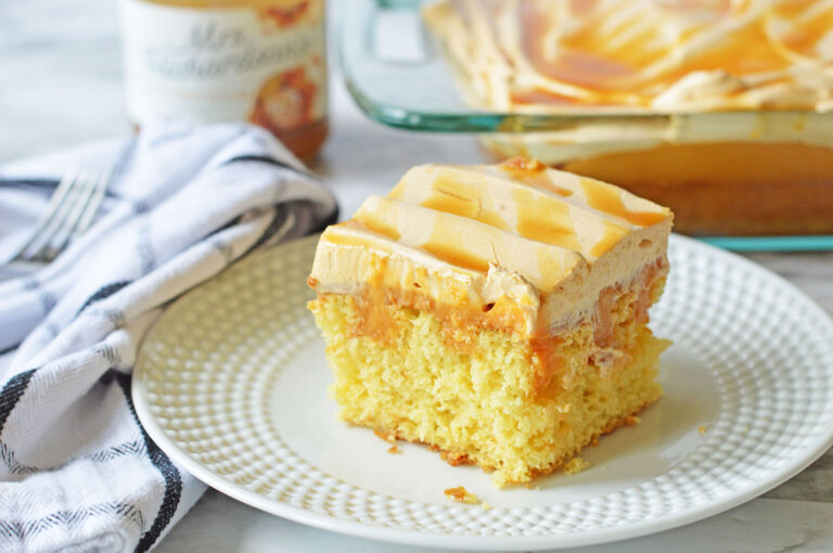 Easy Butterscotch Poke Cake