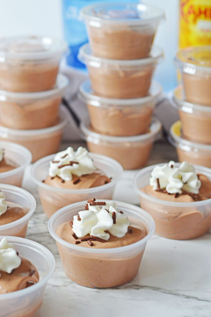 Chocolate Pudding Shots with Kahlua and Vodka