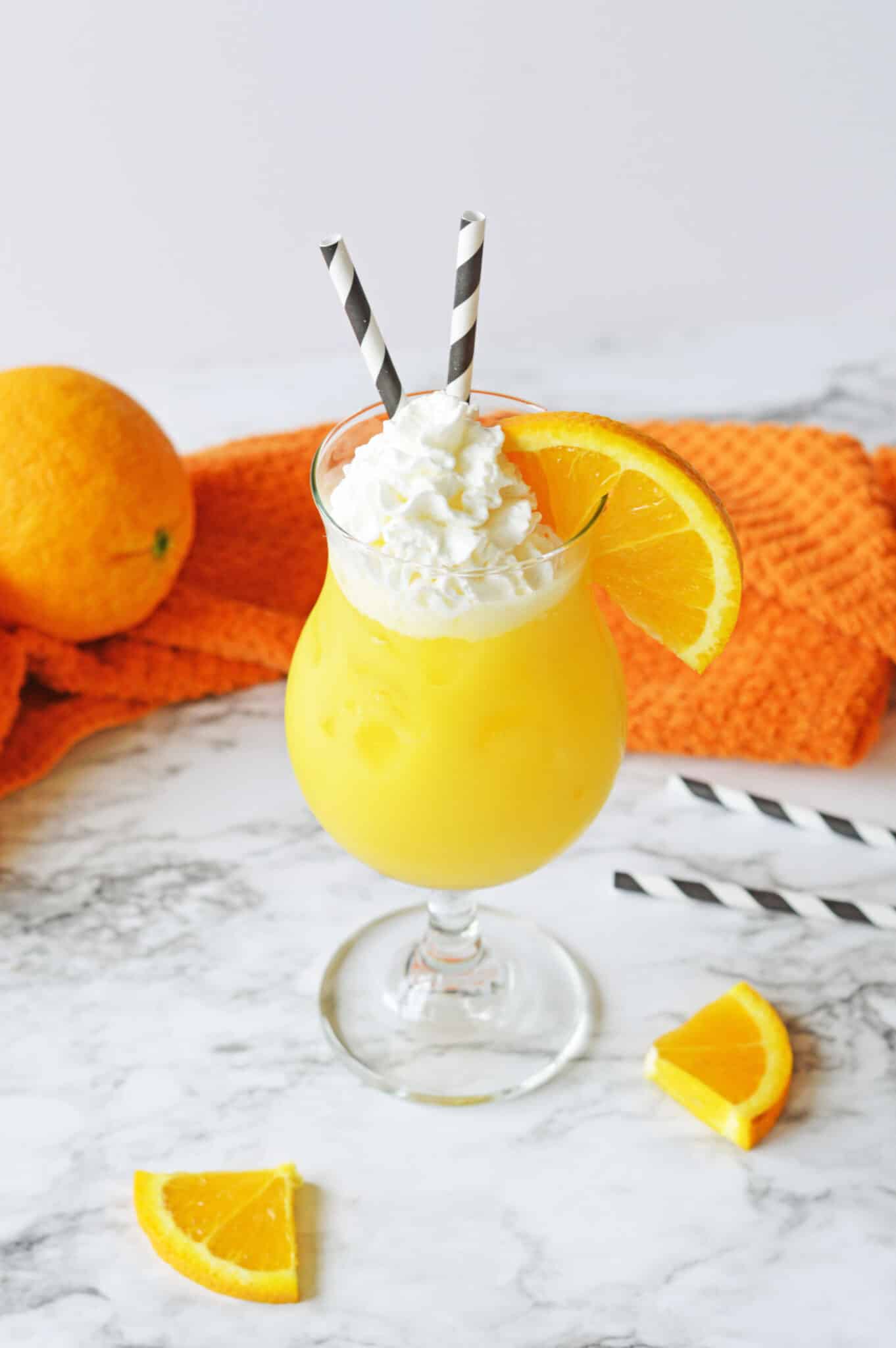Orange Creamsicle Vodka Drink