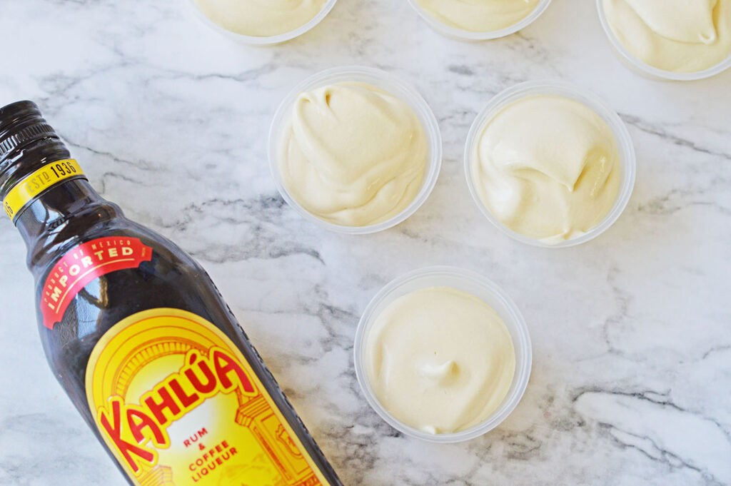 White Russian Pudding Shots