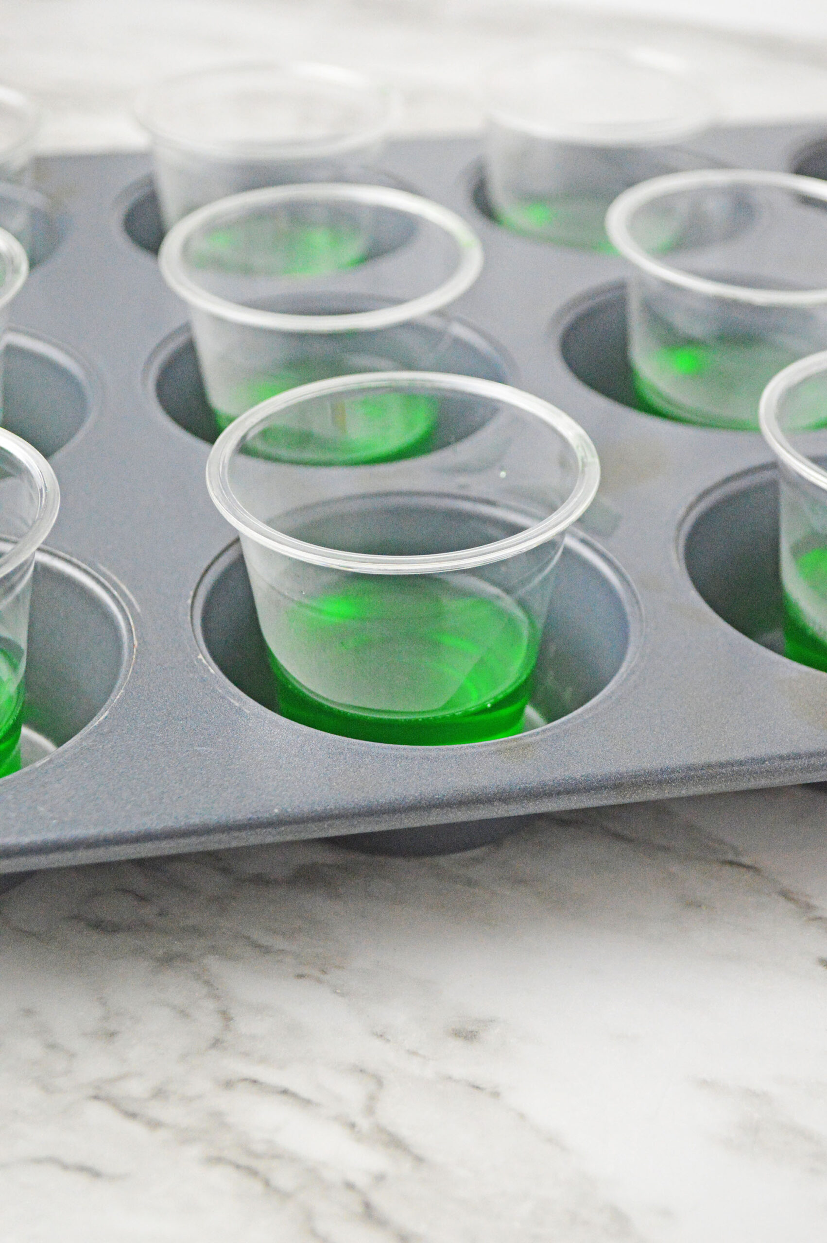 Mexican Flag Jello Shots