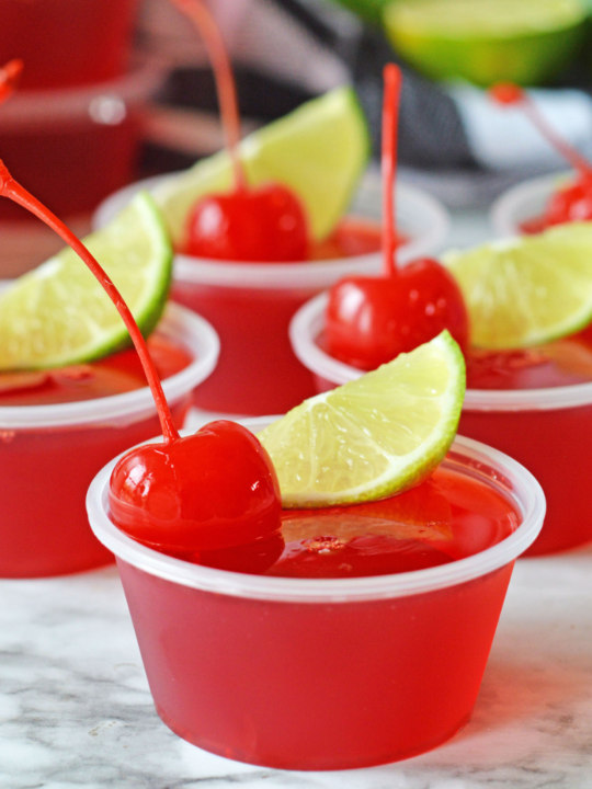Cherry Limeade Jello Shots