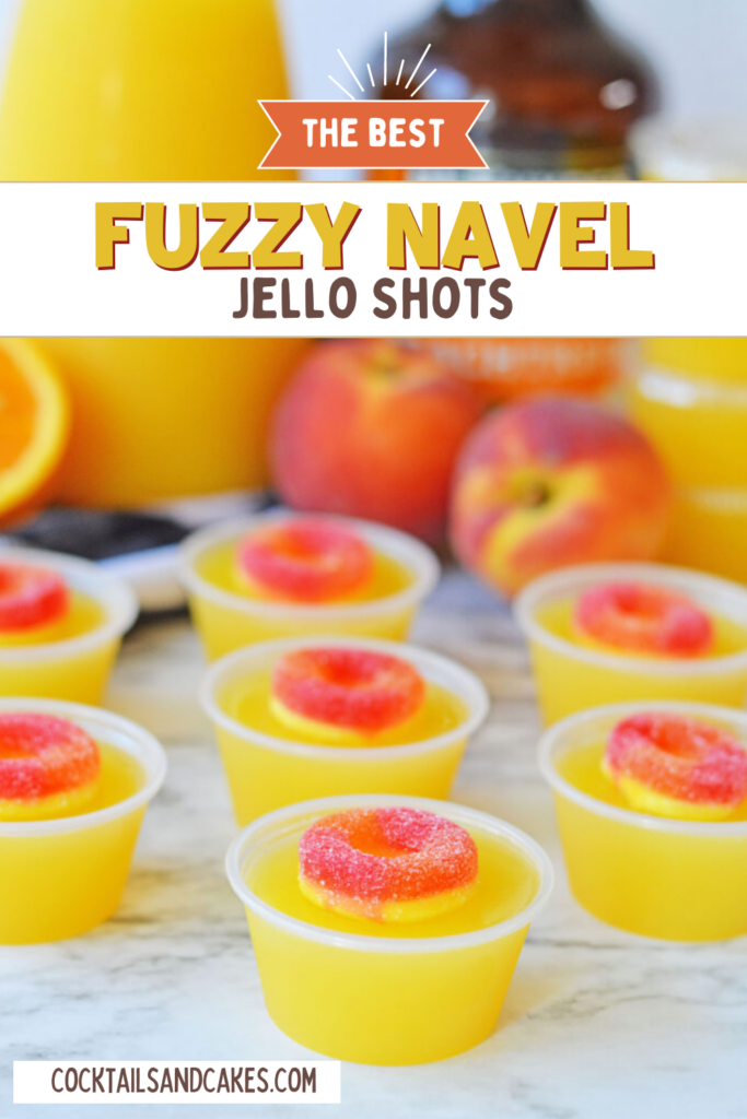 Fuzzy Navel Jello Shots
