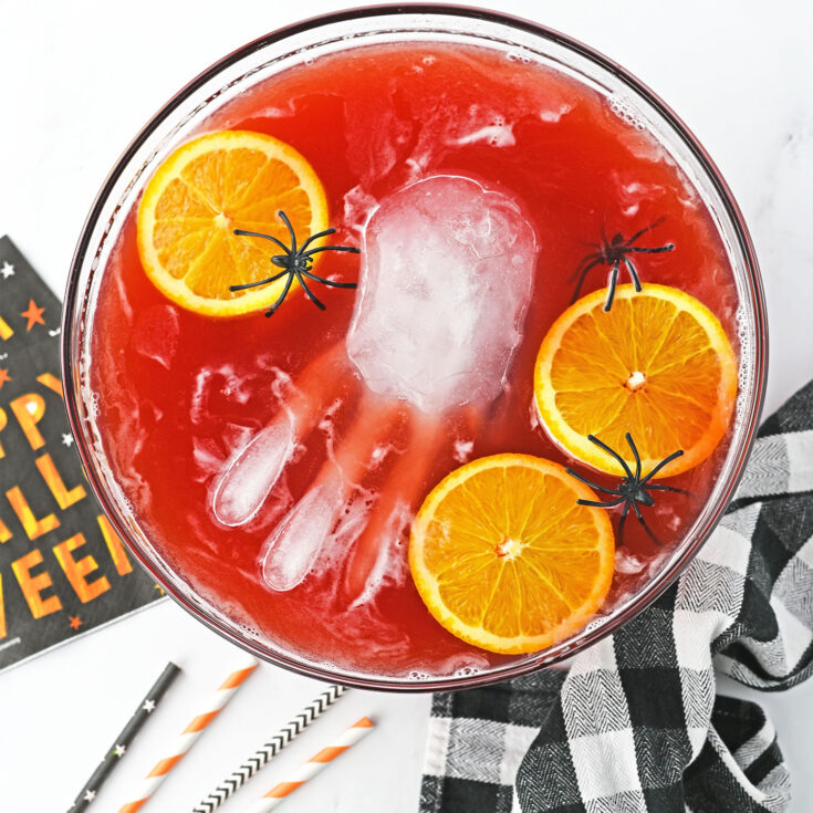 Red Halloween Punch with Vodka