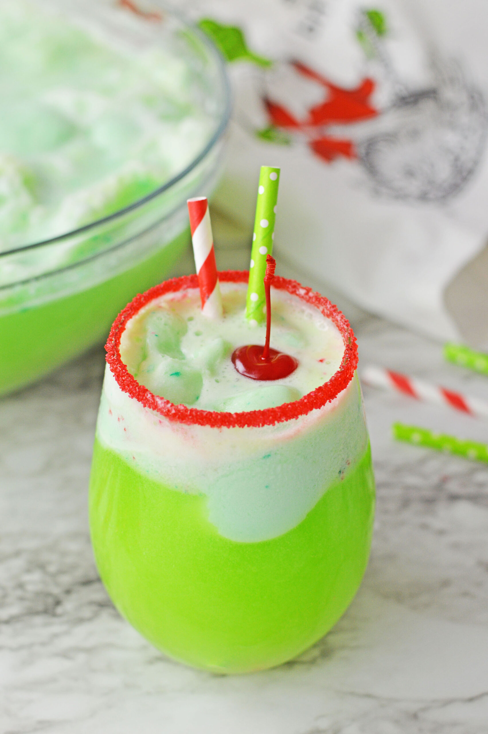 Boozy Grinch Punch